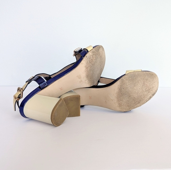 Studio L&T Patent Strappy Block Heel Sandals - Picture 8 of 11